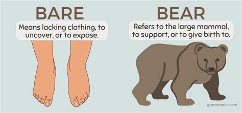 bare in English .